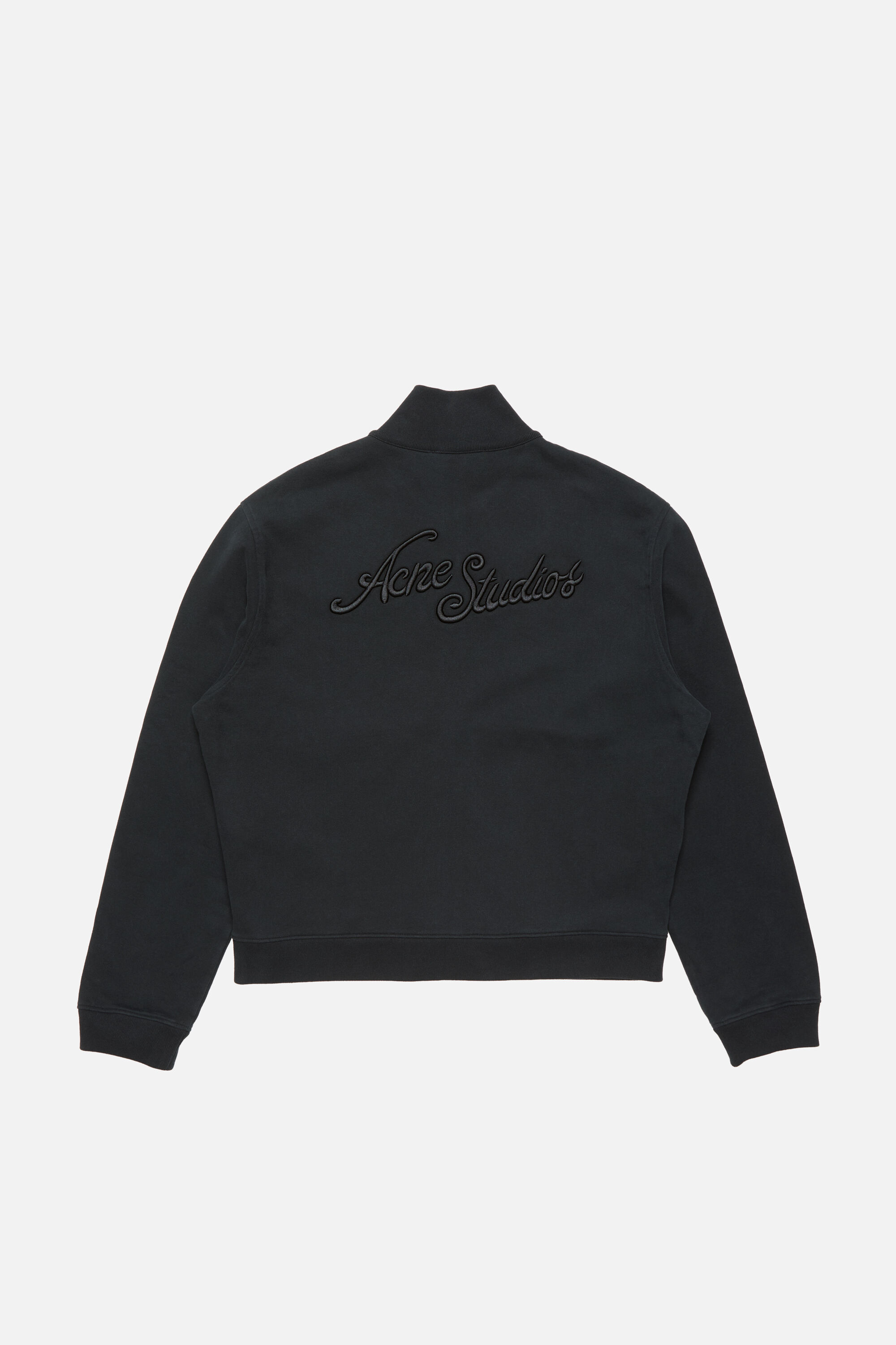 Acne Studios - ジップアップスウェットシャツ - フェイデッドブラック