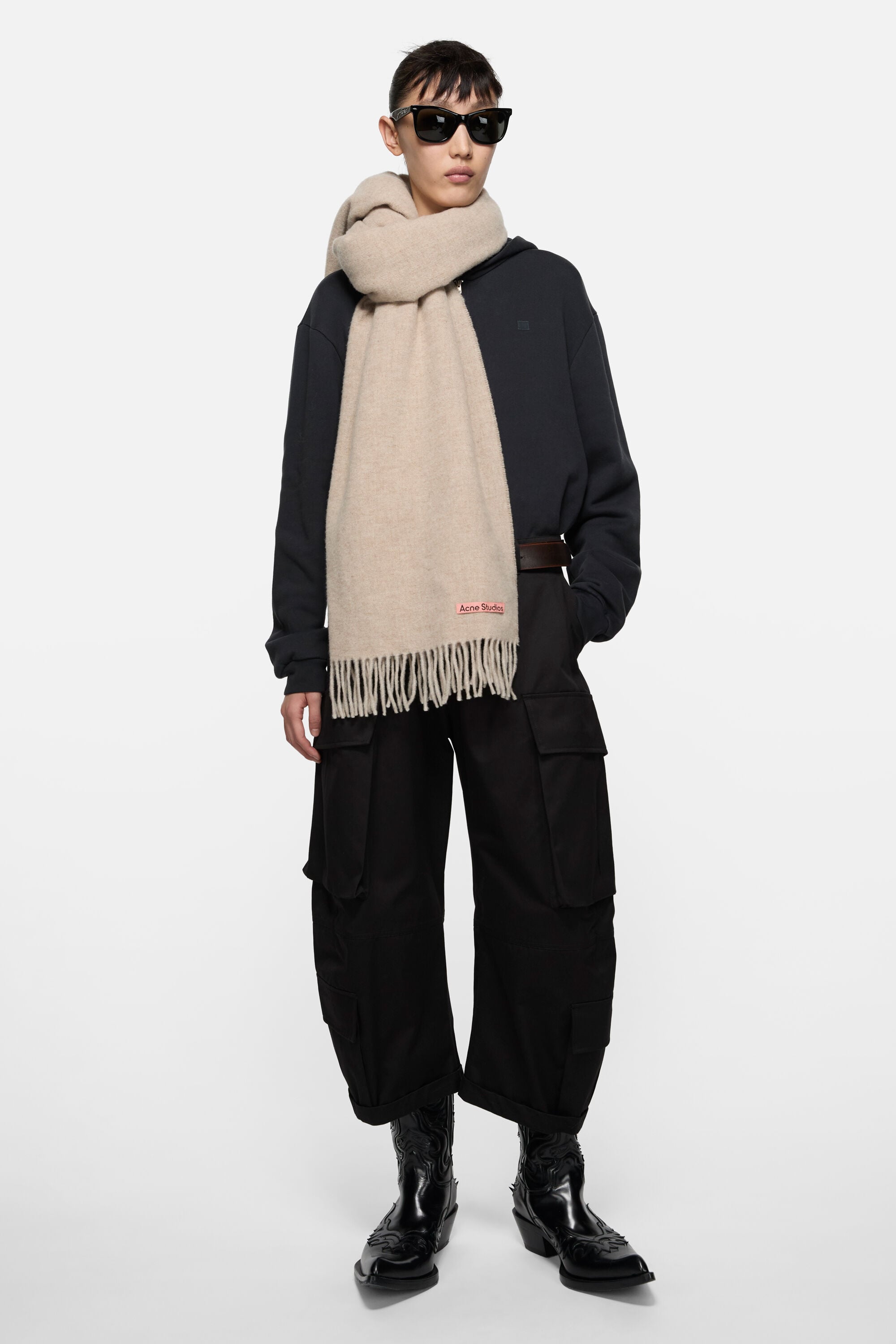 Acne Studios - フリンジウールスカーフ - オーバーサイズ