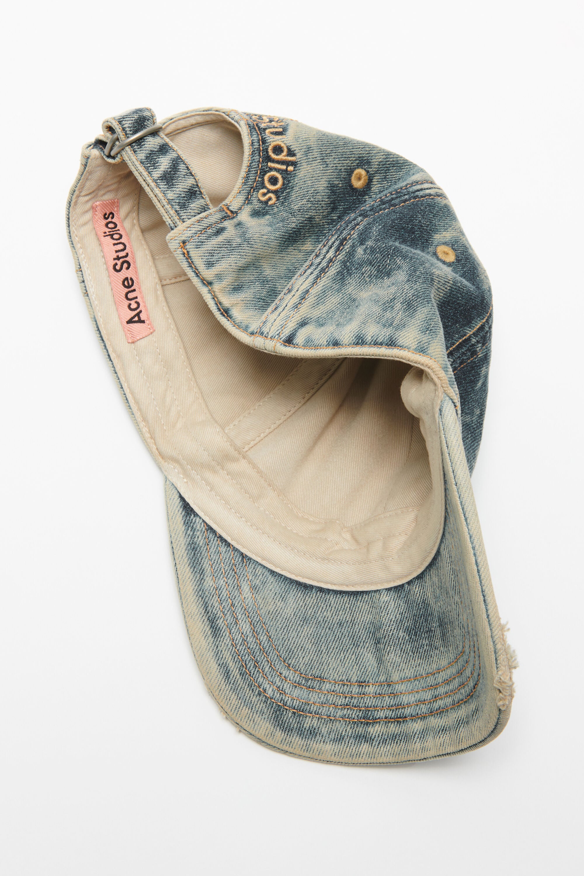 Acne Studios - デニムロゴキャップ - ミッドブルー