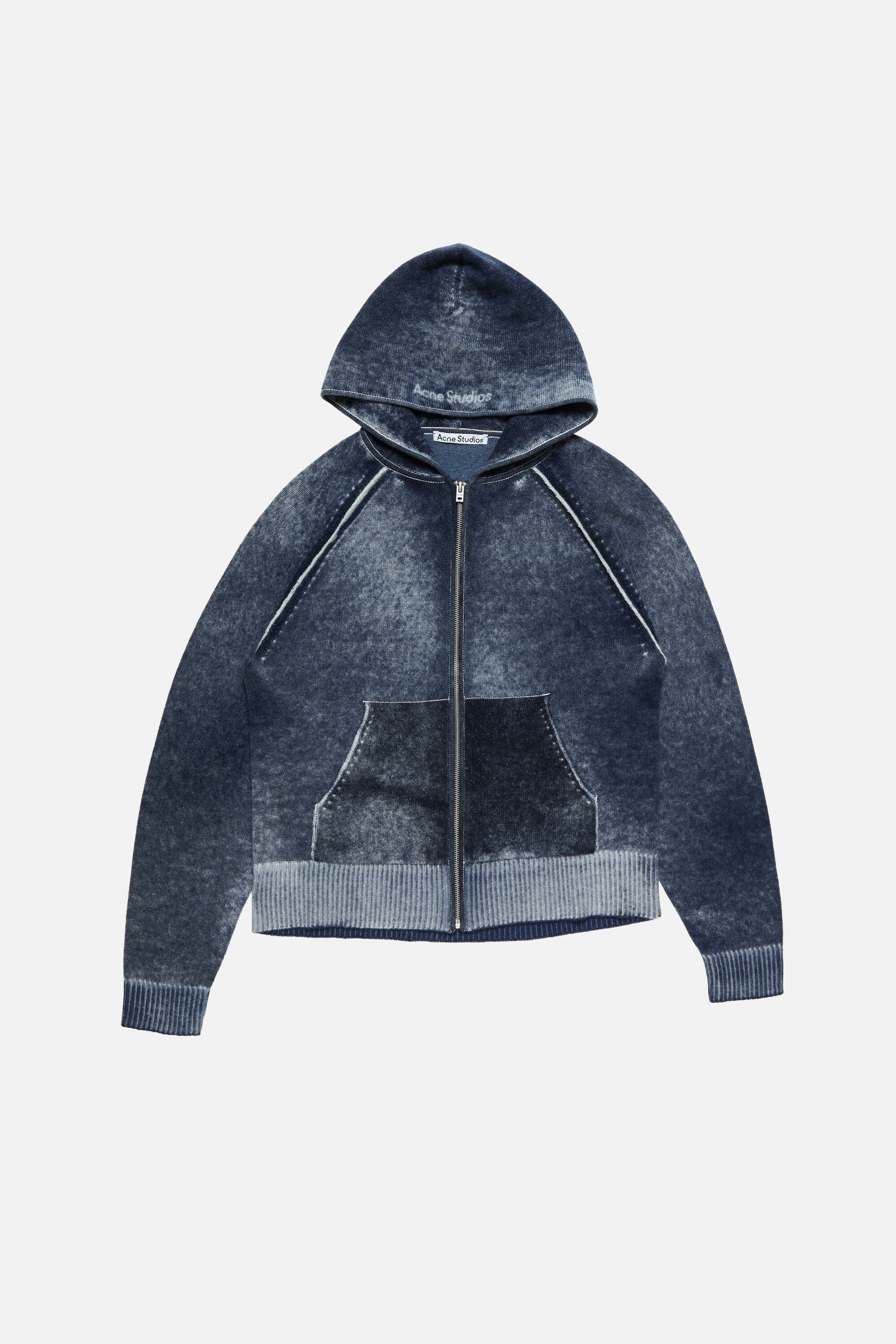 Acne Studios - フード付きジッパースウェット - ネイビーブルー