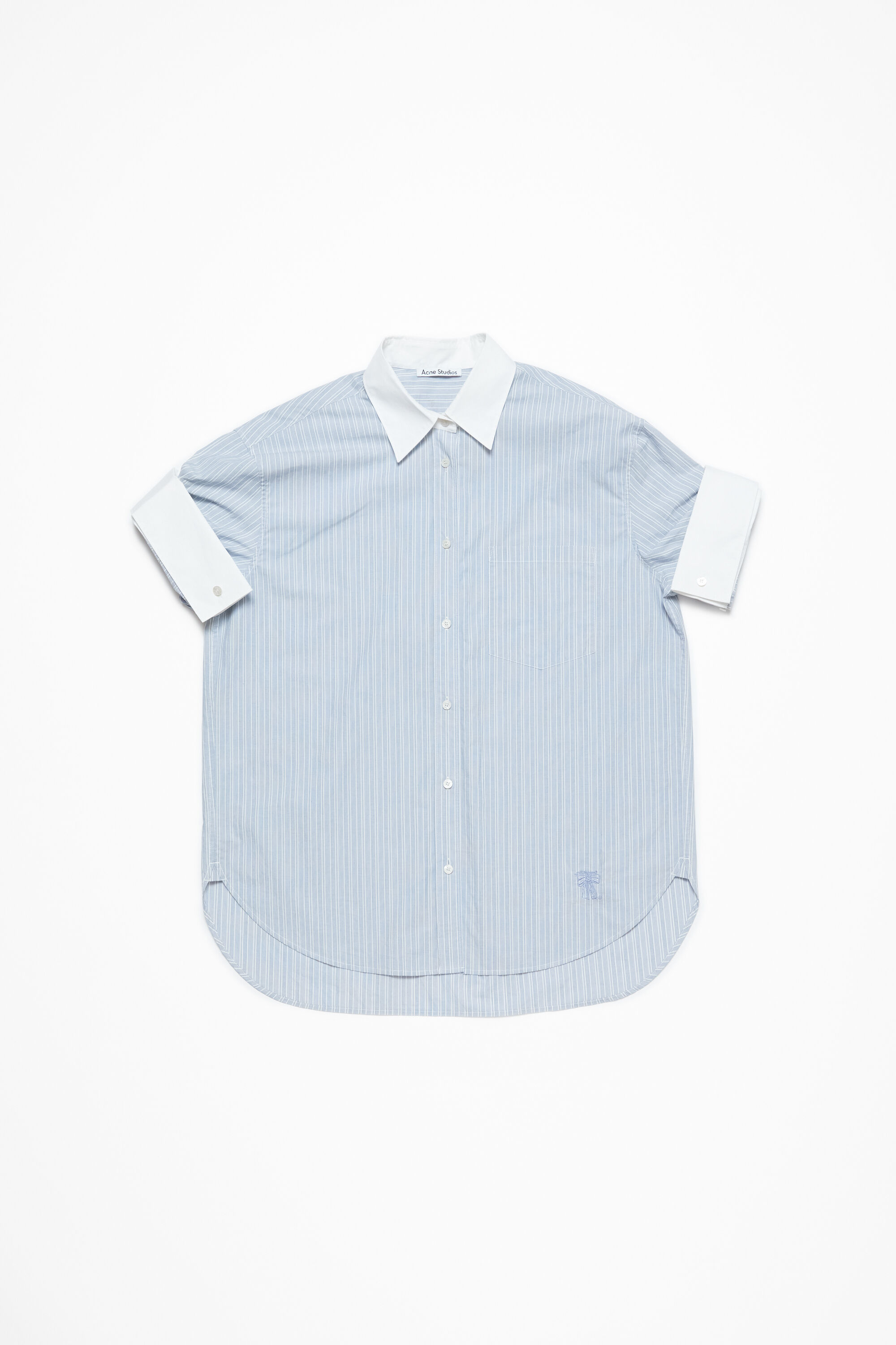 Acne Studios - Short sleeve shirt - Blue/white