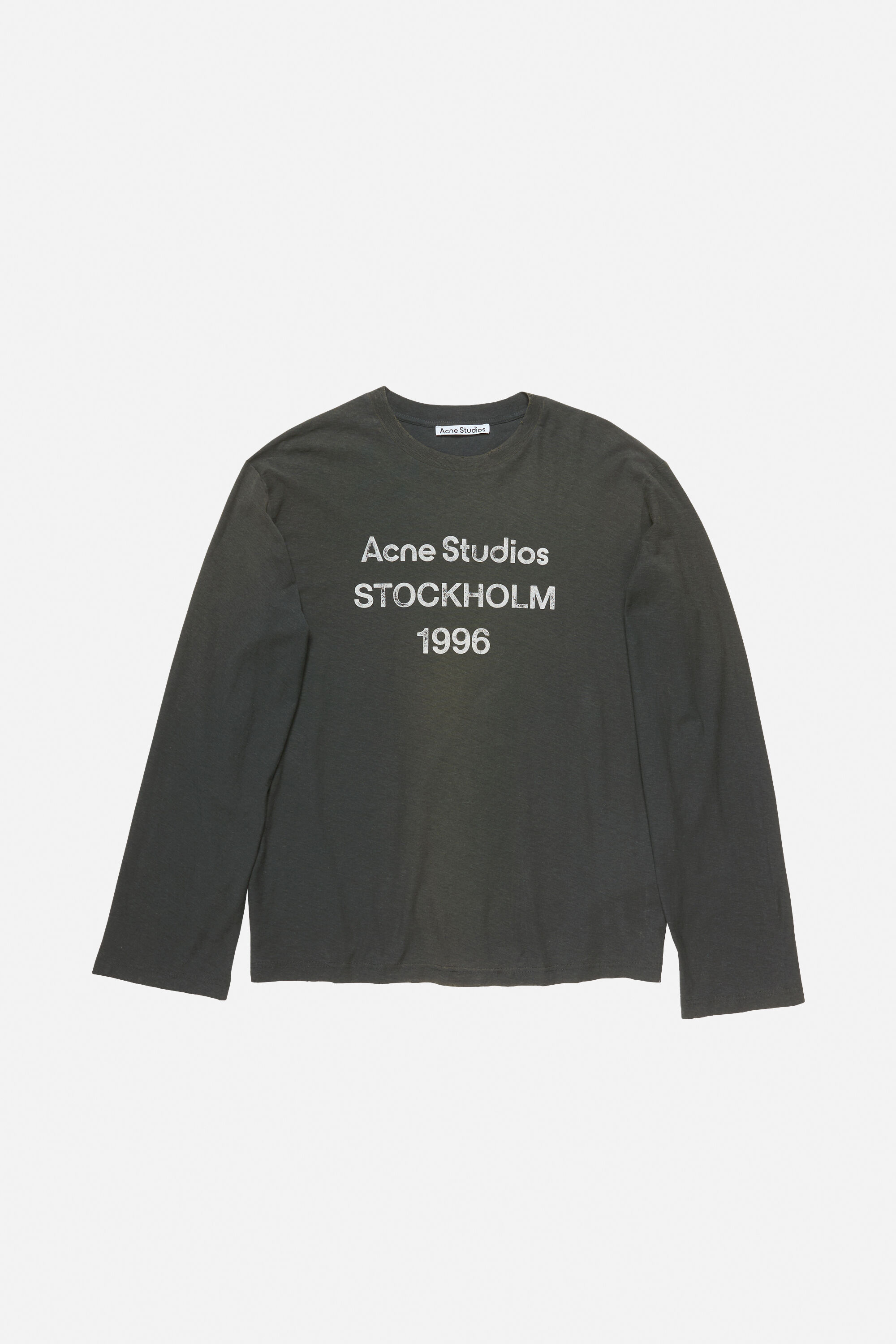 Acne Studios - ロゴTシャツ - リラックスフィット - フェイデッドブラック
