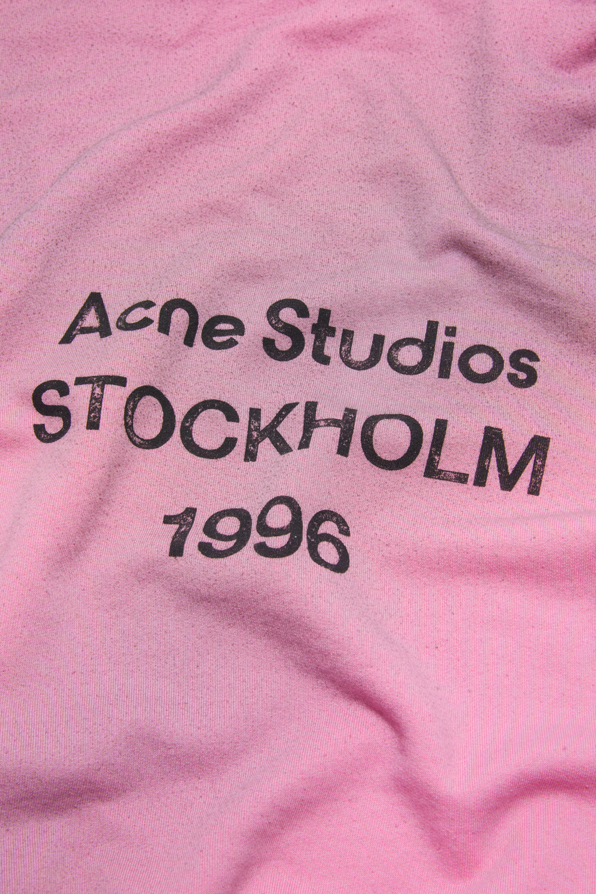 Acne Studios - Fleece logo hoodie - Cotton candy pink