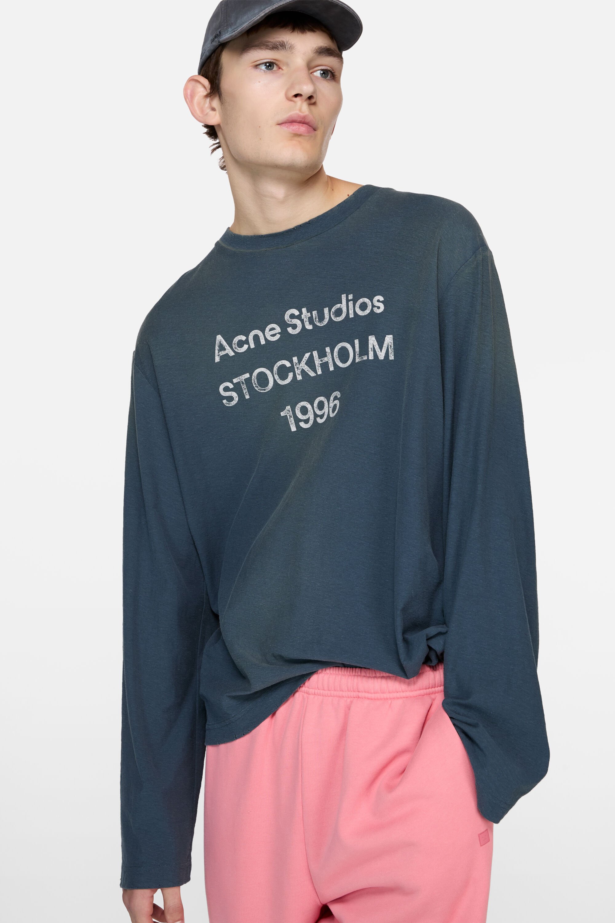 Acne Studios - Logo t-shirt - Relaxed fit - Deep blue