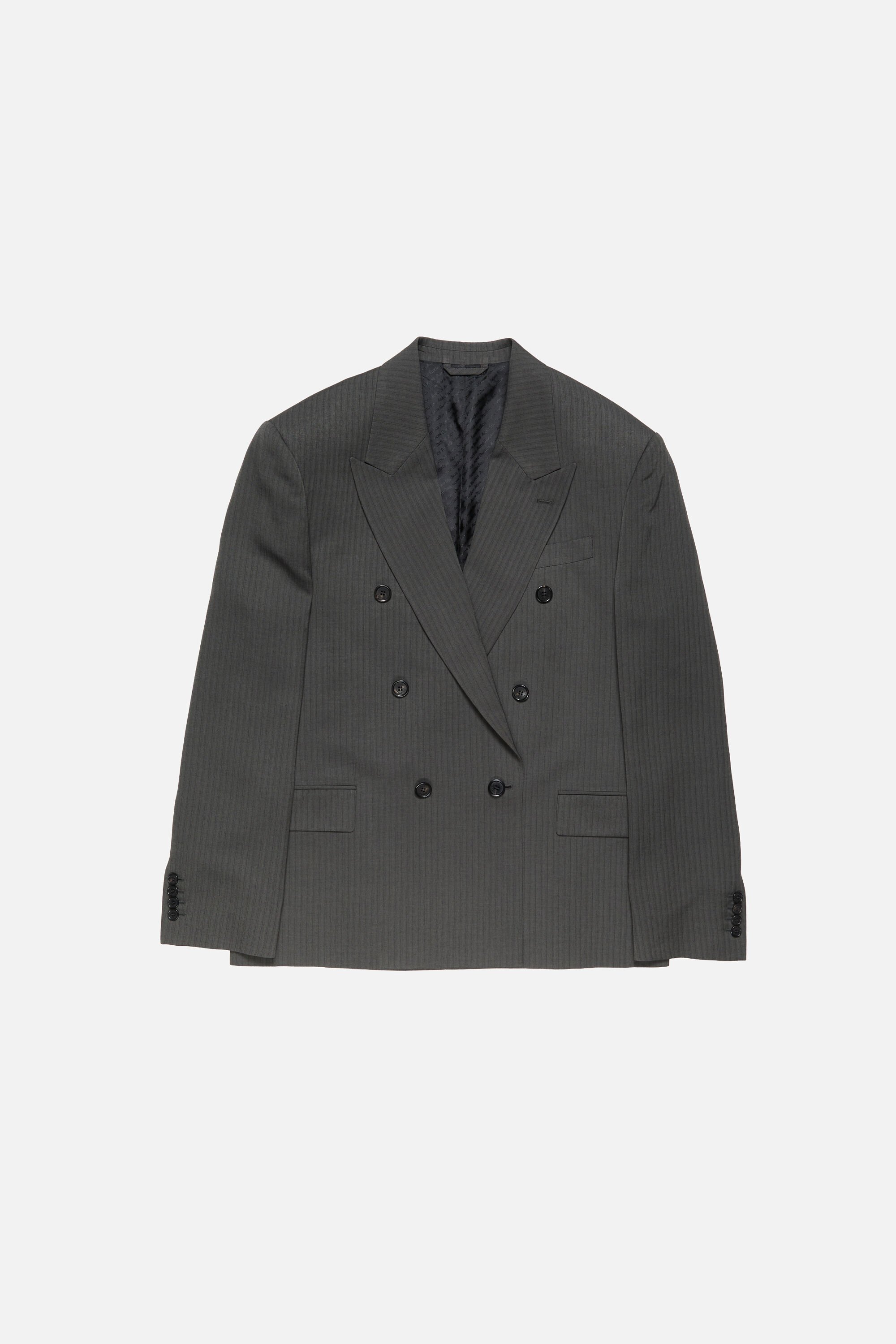 Acne Studios - ダブルブレストスーツジャケット - グレー