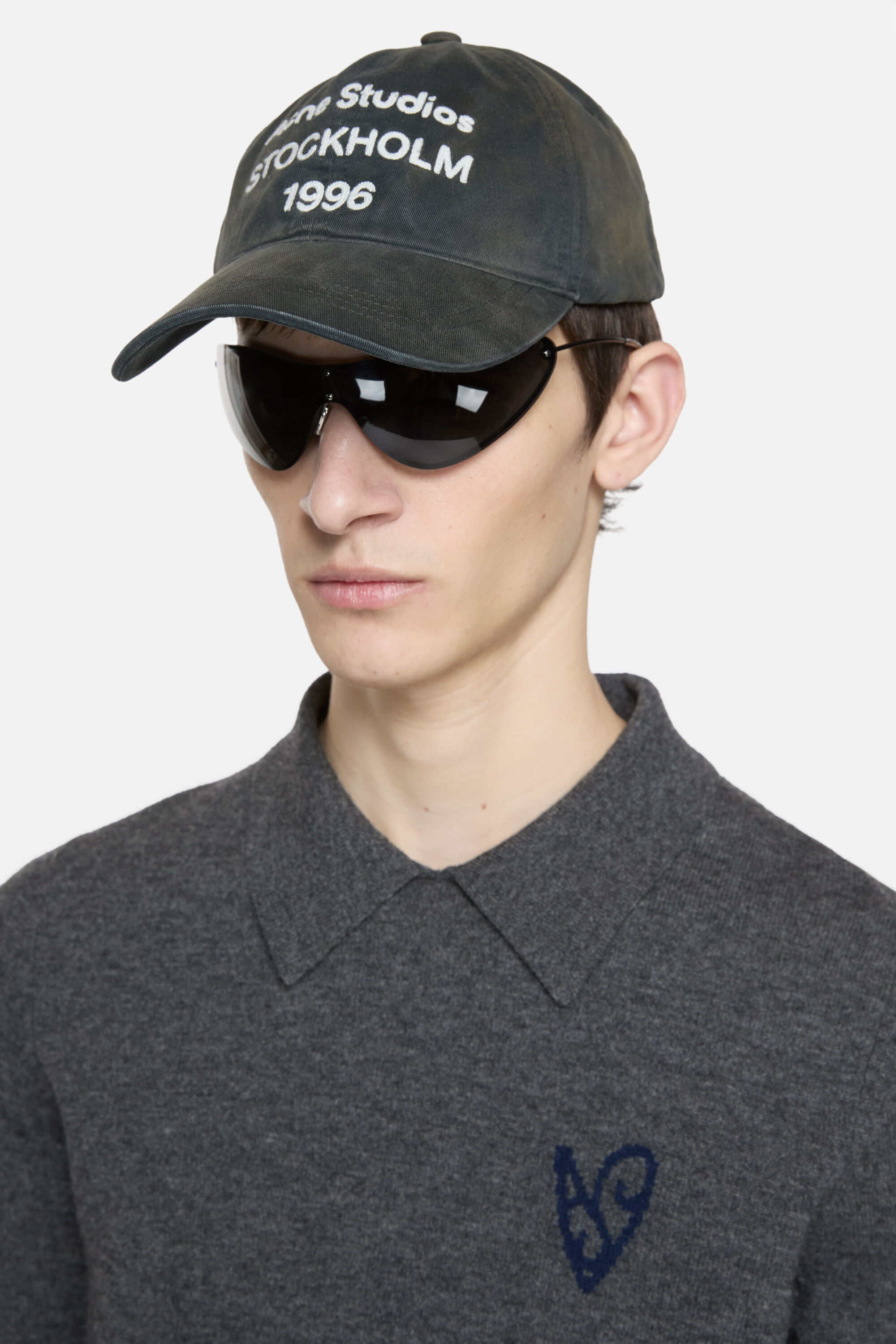 Acne Studios - ロゴキャップ - フェイデッドブラック