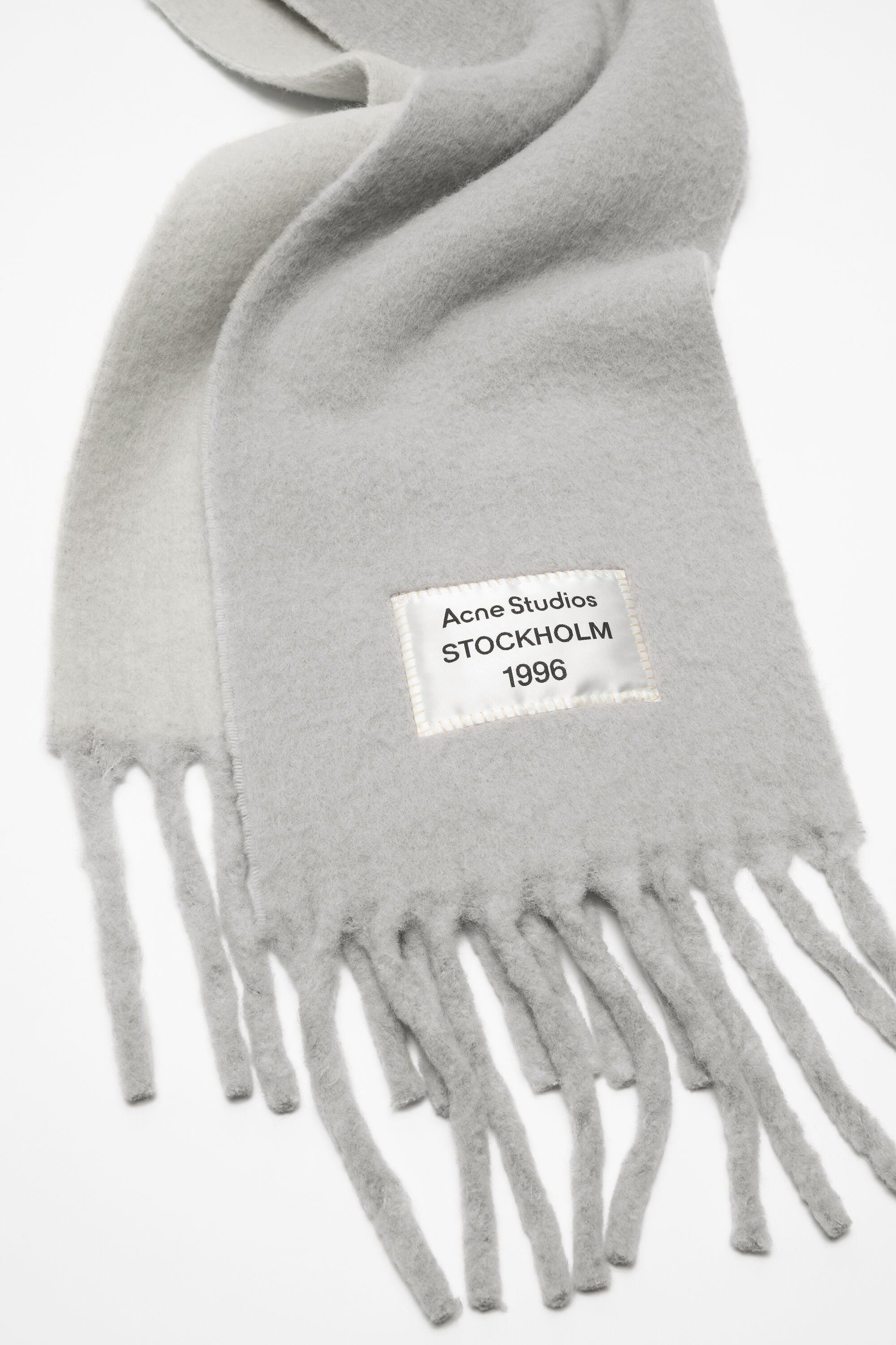 Acne Studios - Bicolour Alpaca Scarf - Grey/light grey