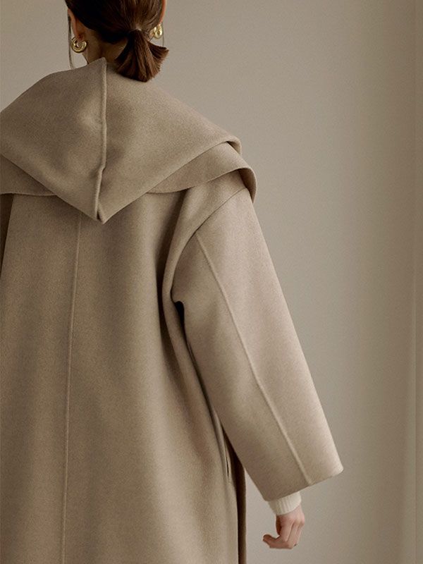 ETRE TOKYO - フーディーストールリバーコート - BEIGE | ADDICT WEB SHOP