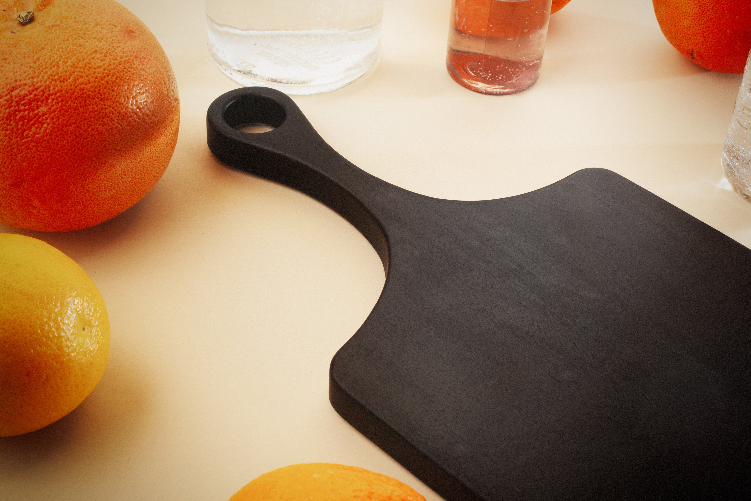 Shou Sugi Ban Wood Cutting Board with Handle | Paddle Board