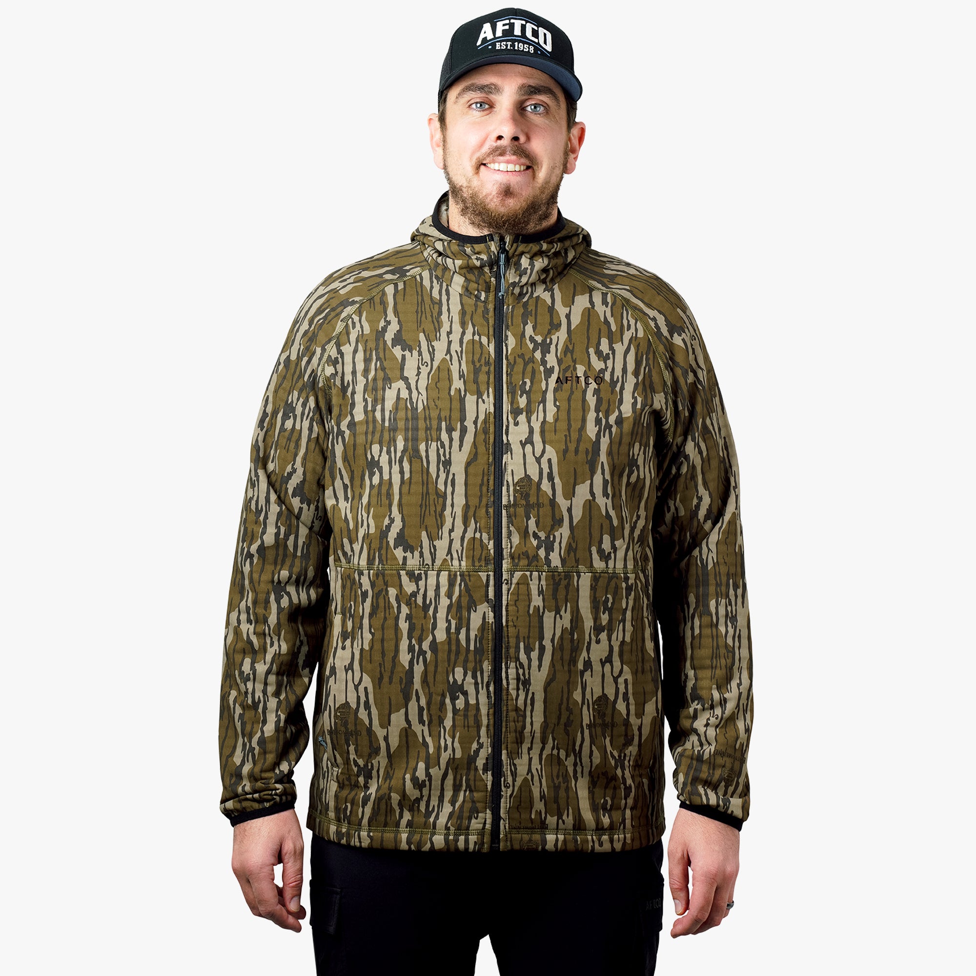 ArmourLoft Mossy Oak Full Zip Fishing Hoodie | AFTCO