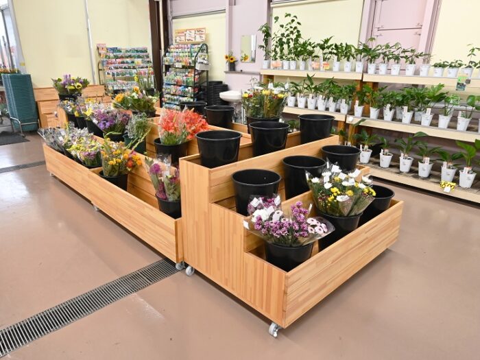 SE- 木製生花台ミニショップ : 木製什器・木製陳列棚専門の