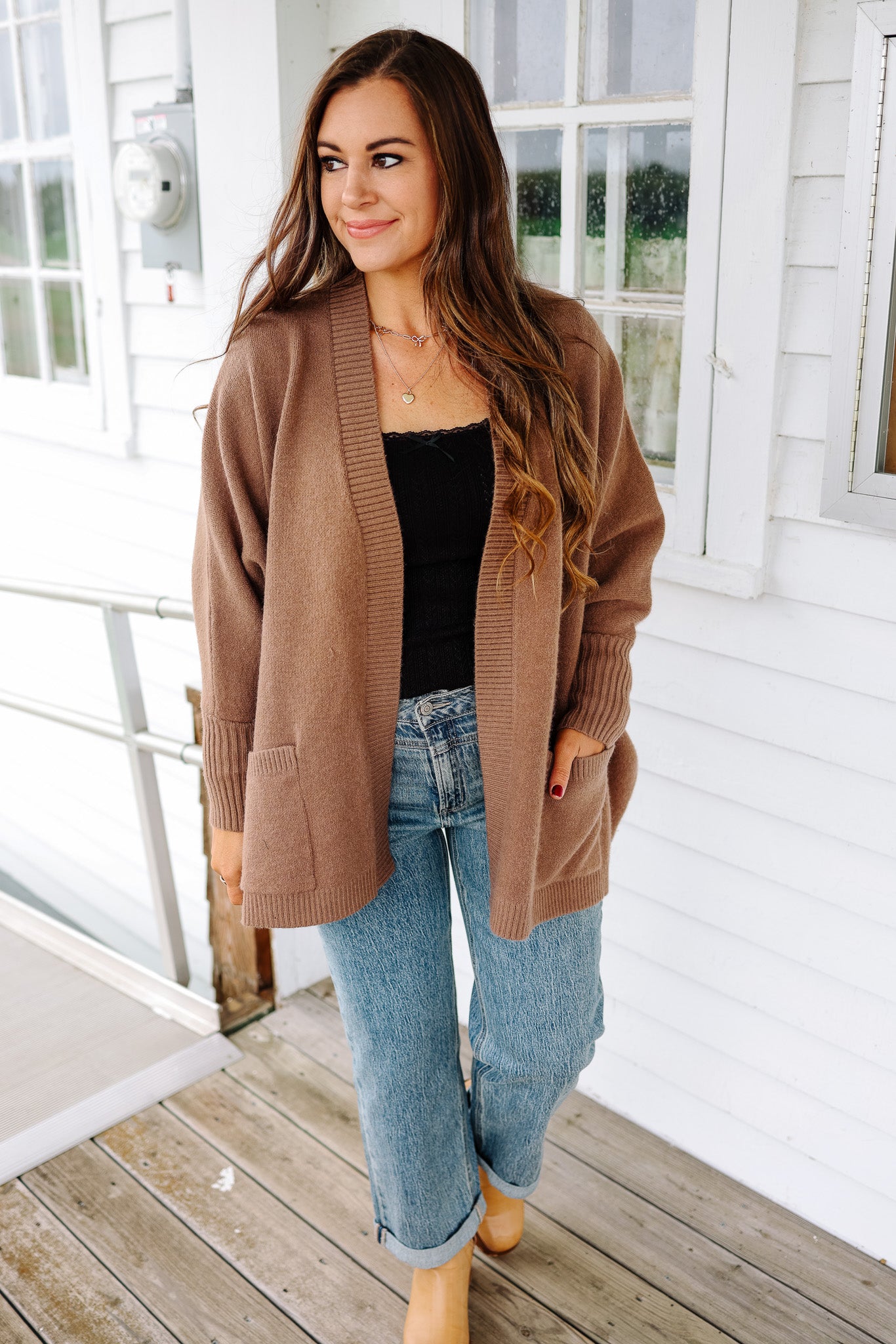 Ozzy Dolman Sleeve Cardigan - Mocha – Aiden & Oak
