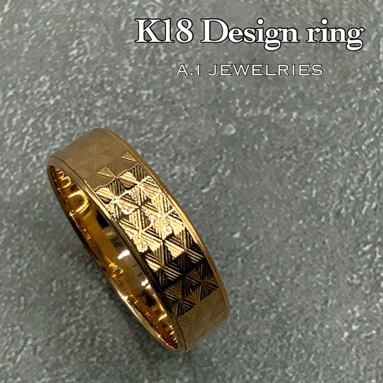 18金 カット デザイン リング / K18 design ring 品番kr-40 商品詳細