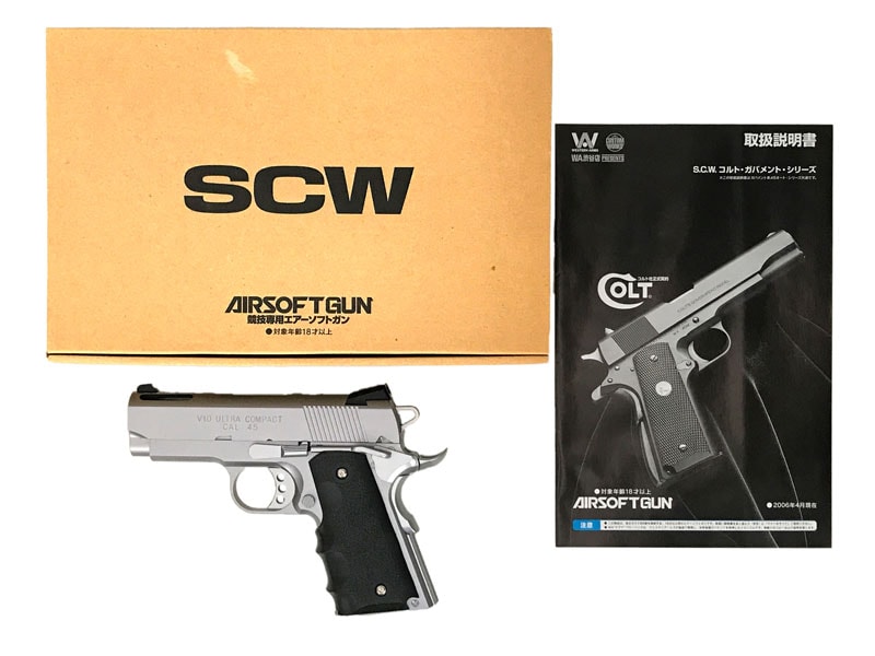 WA] V10 ウルトラコンパクト 07シルバー ガスブローバック (中古)の