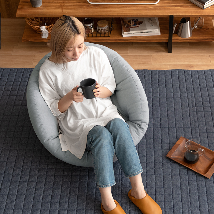 ソファになる2WAYフロアクッション ごろ寝対応 デニム調 COZY | 家具