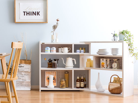 伸縮式ラック SLIDE SHELF 高さ88cmタイプ | 家具・インテリア通販