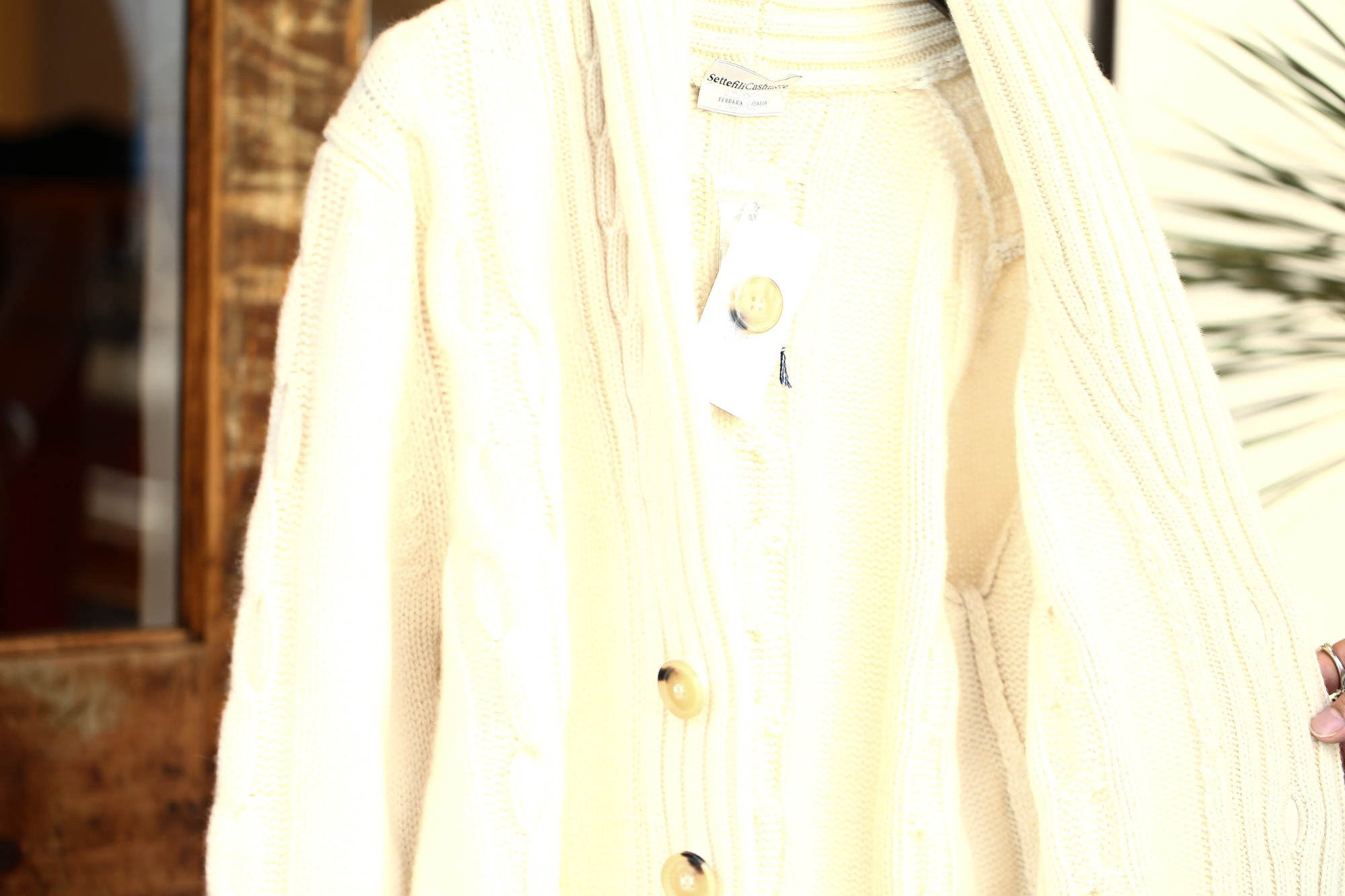 Settefili Cashmere (セッテフィーリ カシミア) Shawl Collar Cardigan