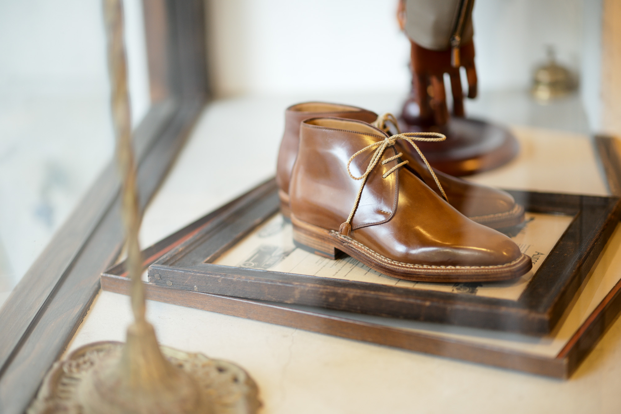 ENZO BONAFE(エンツォボナフェ) ART.3722 Chukka boots Horween Shell