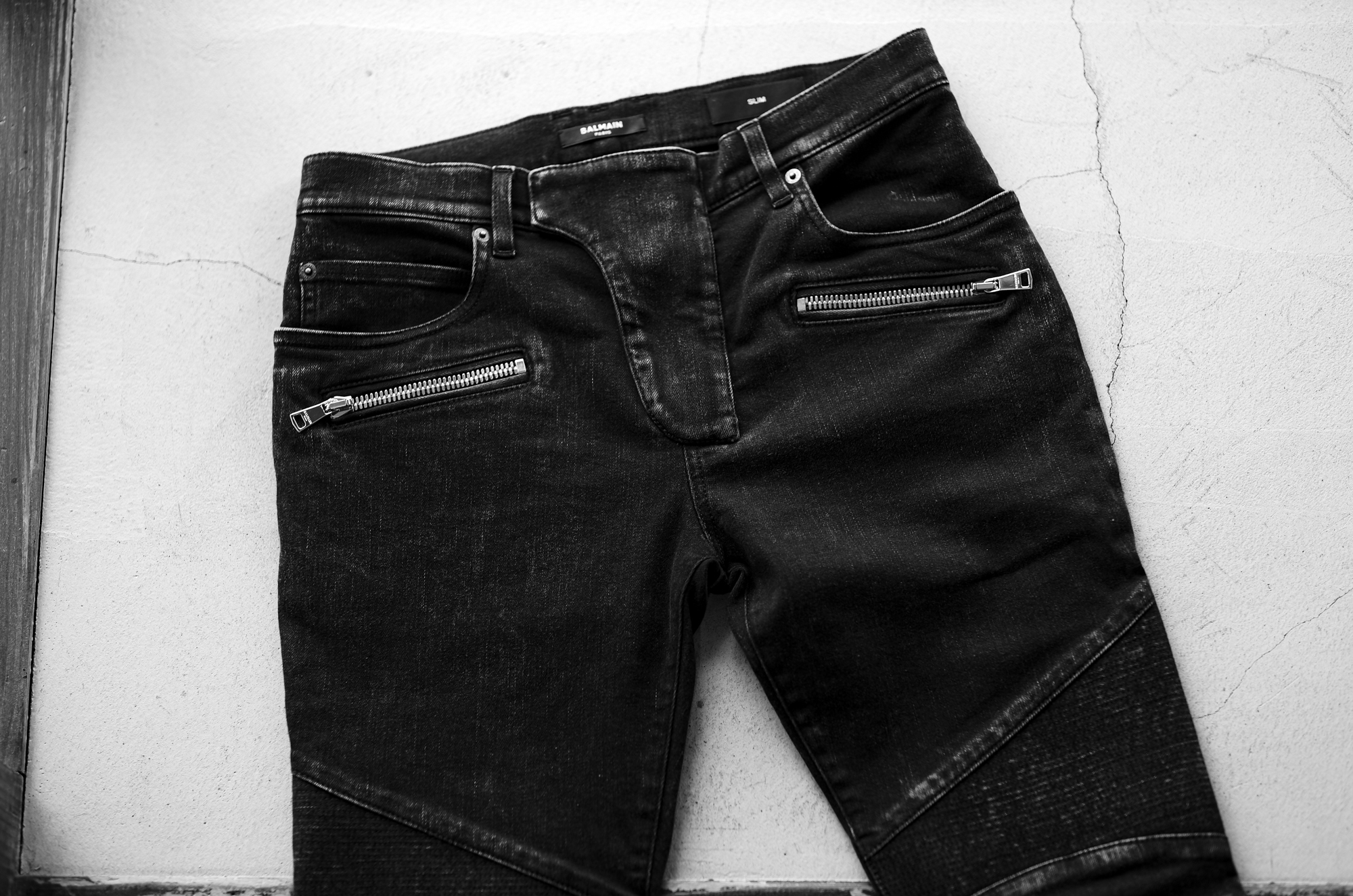 BALMAIN（バルマン）SLIM BIKER JEANS (スリム ストレッチ バイカー
