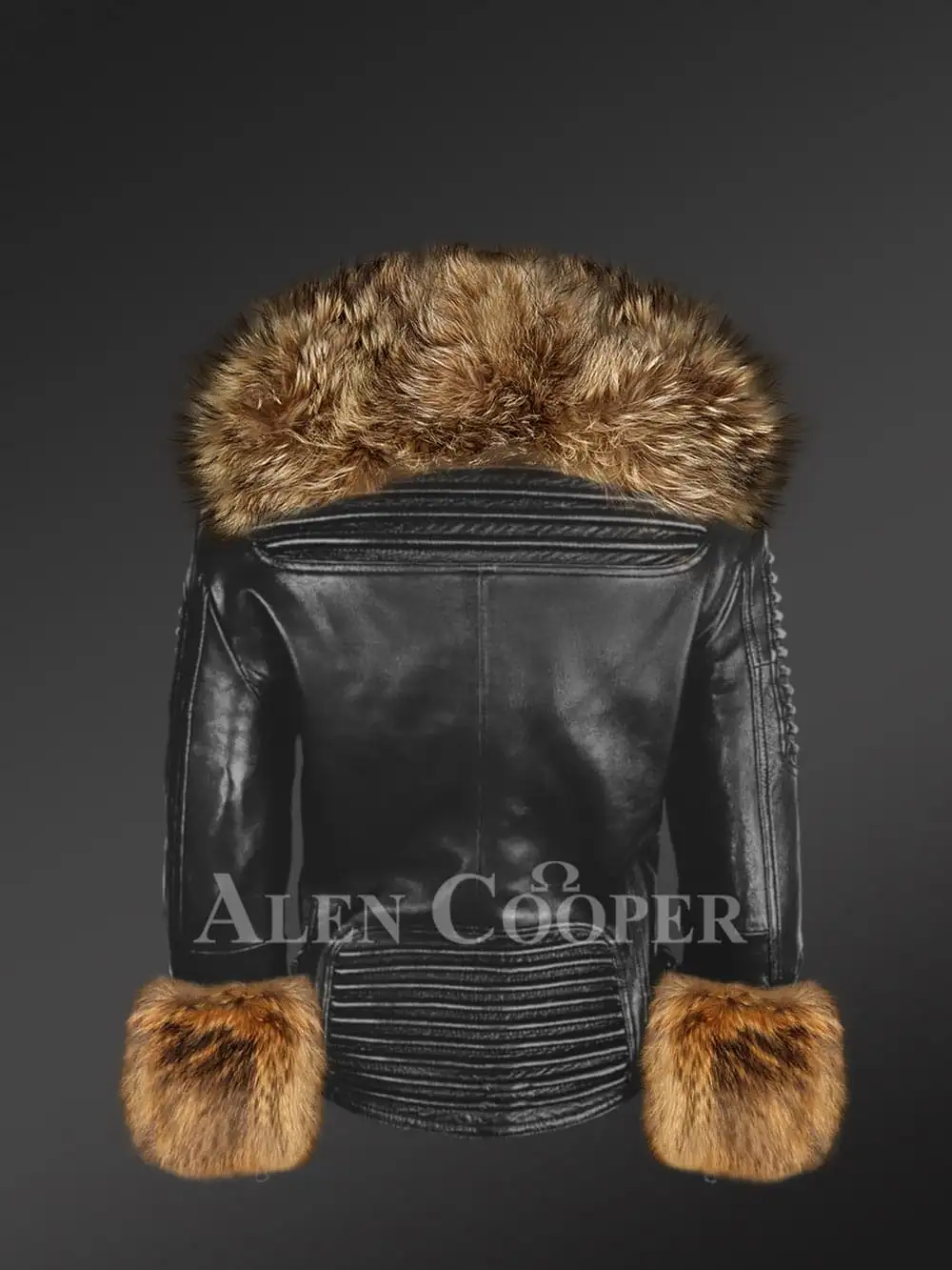 Fur Leather jacket for Women