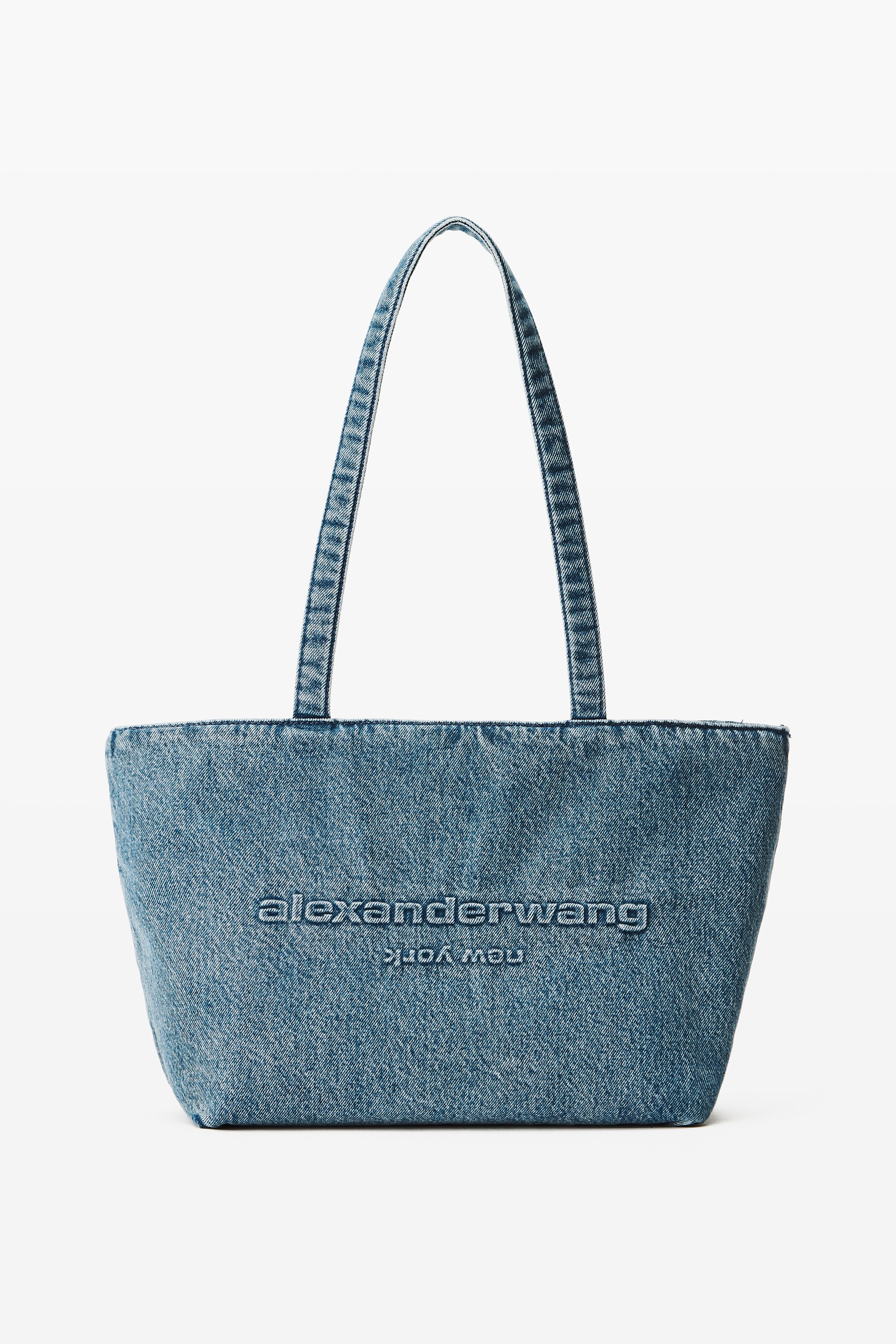 Denim Punch Medium Tote in VINTAGE MEDIUM INDIGO | alexanderwang®