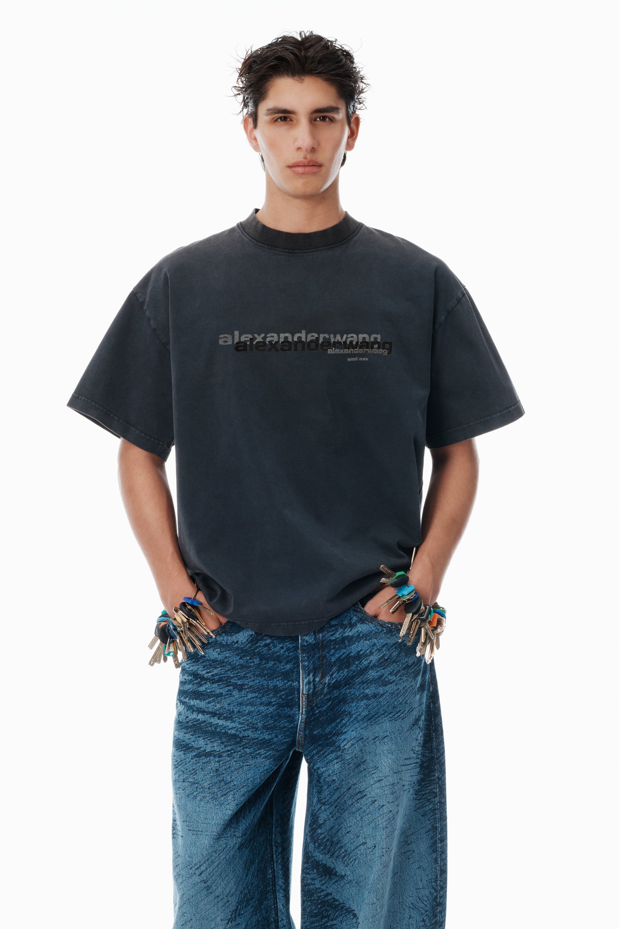 alexanderwang アレキサンダーワング ブラック コットンブレンド