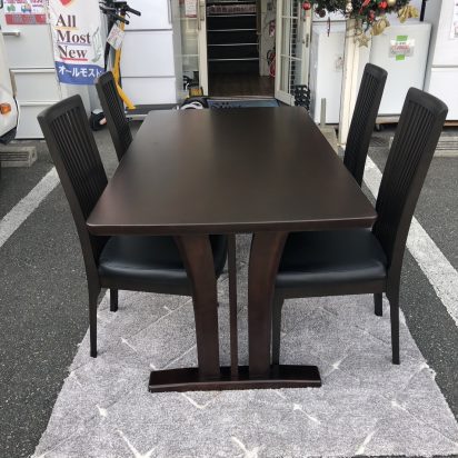 福岡市 中央区で買取】ダイニングセット ダイニングテーブル 椅子×2脚