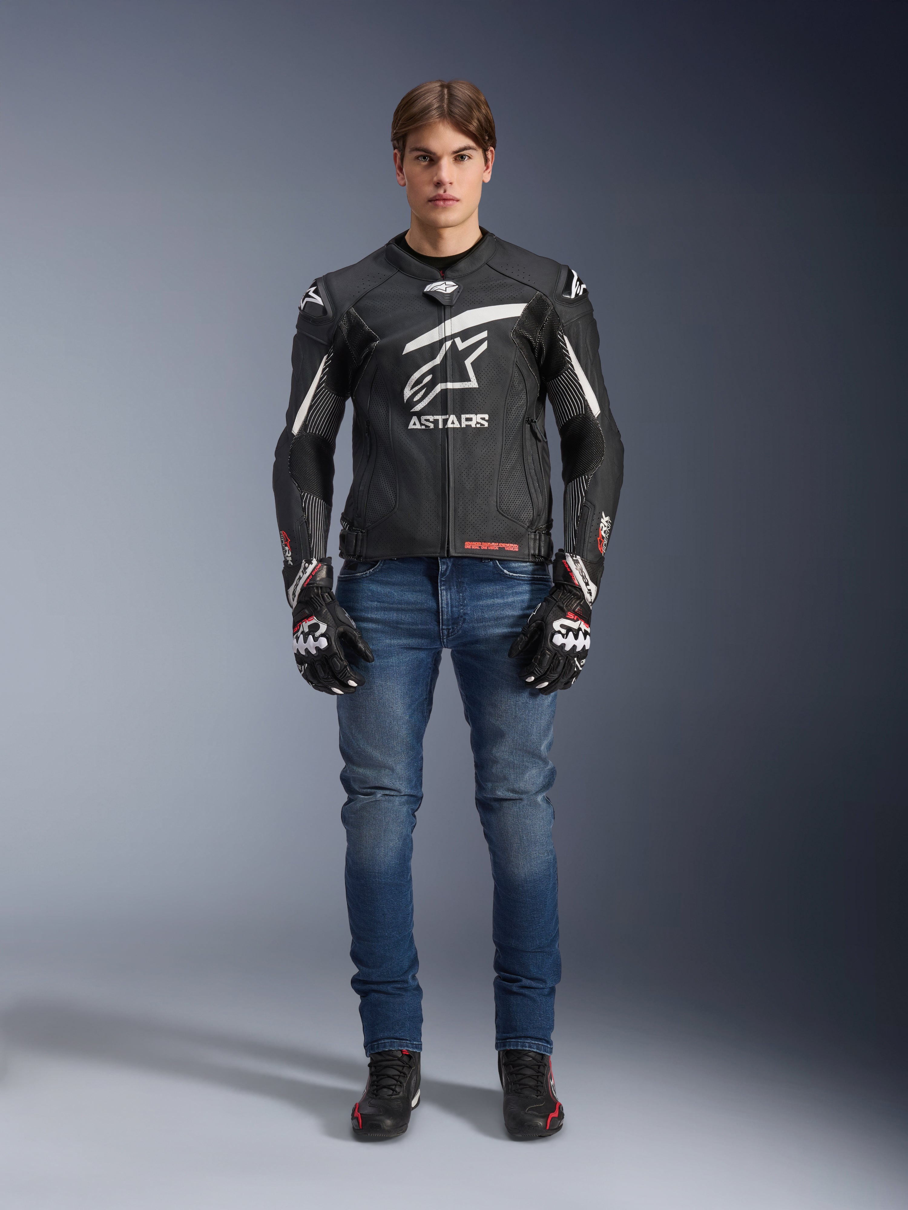 GP Plus R V4 Rideknit Leather Jacket - Motorcycle Jacket