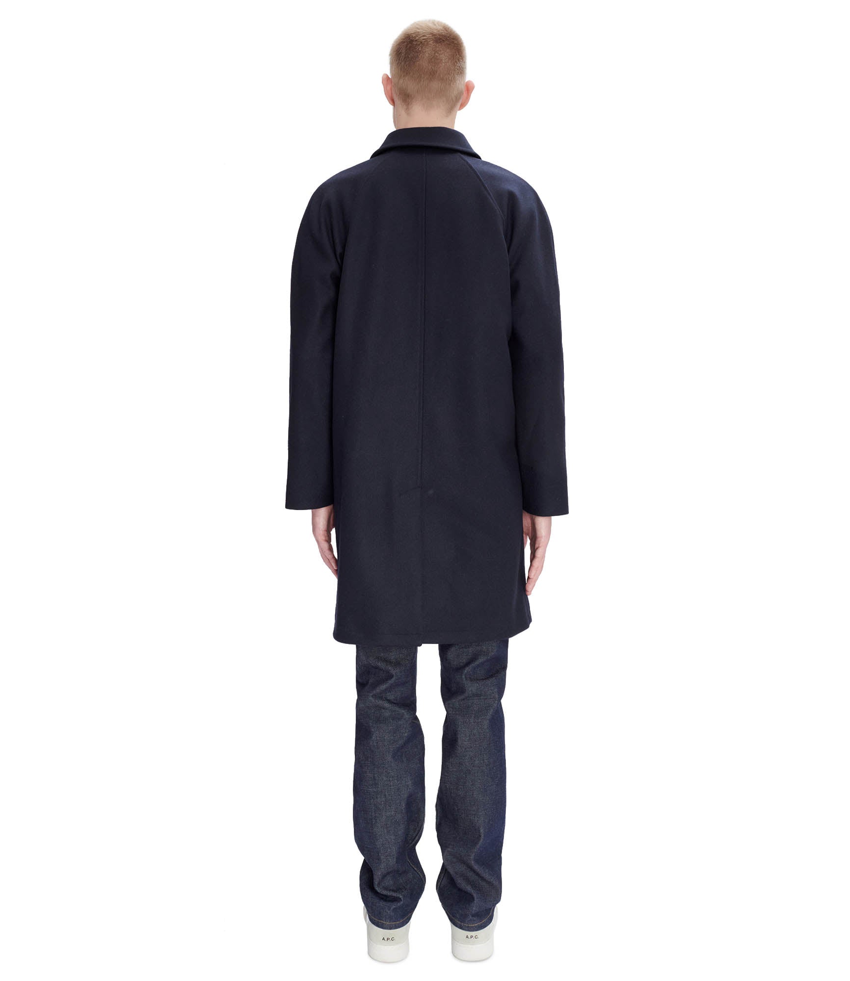 Auster raincoat - Permanent - Near black - Italian wool - A.P.C.