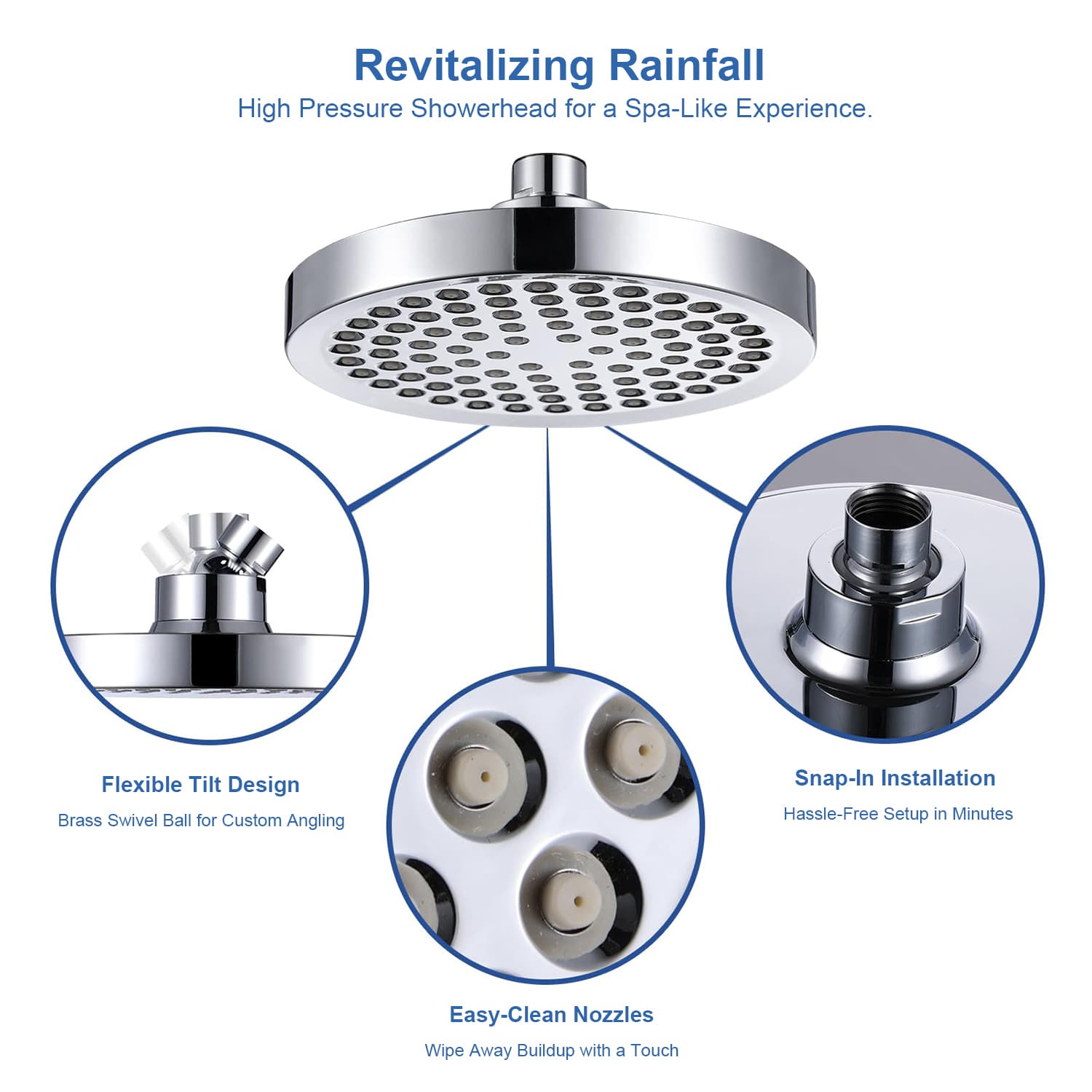 15段階フィルターシャワーヘッド - 硬水フィルター＆ビタミンC