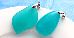 アマゾナイト水晶クラスター、天然石ビーズのアートクリスタル