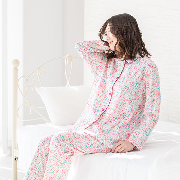 LIBERTY】リバティ 天竺プリント レディース パジャマ 綿100% 高級