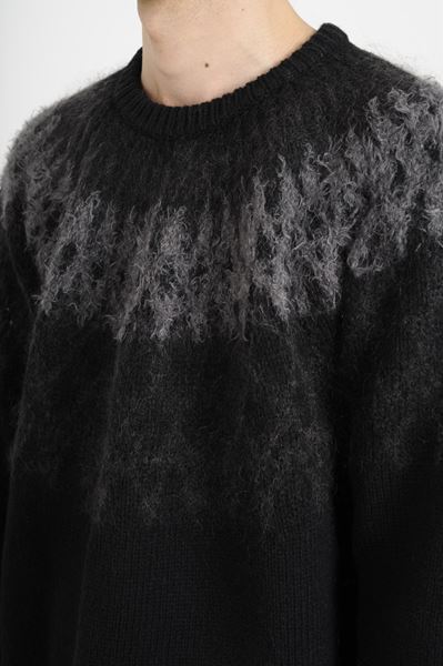 LAD MUSICIAN CREW NECK PULLOVER KNIT NORDIC 2214-042 「Area」