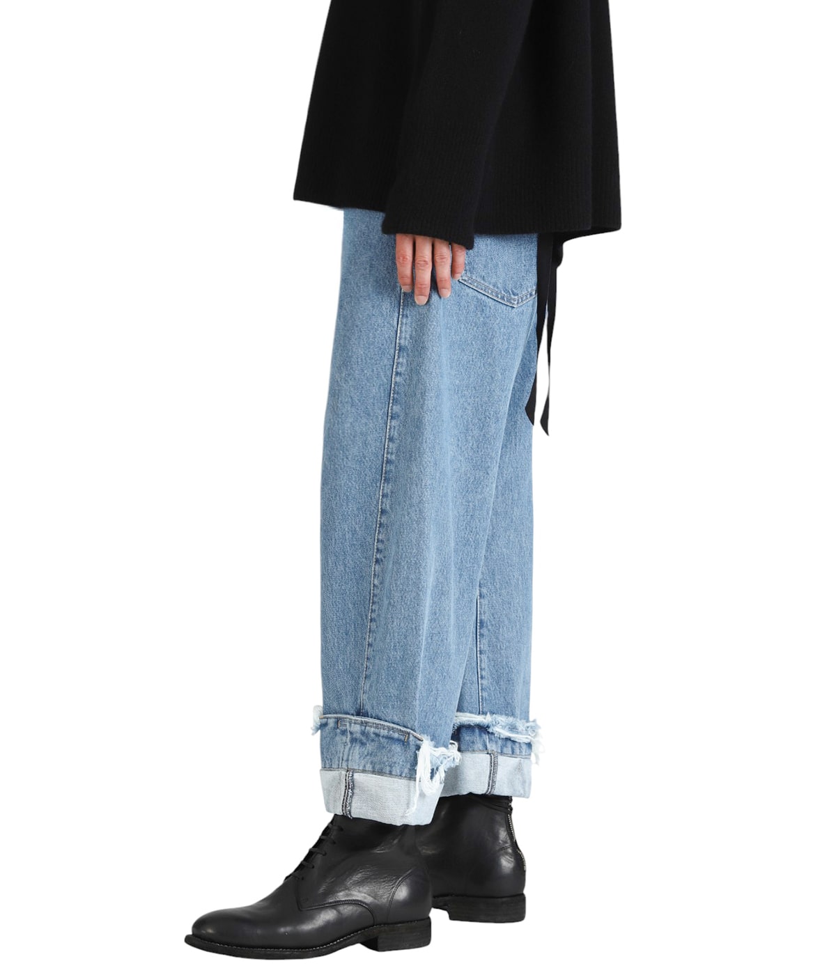 DEAN BLUE / Oversized denim trousers | MARINA YEE(マリナ・イー