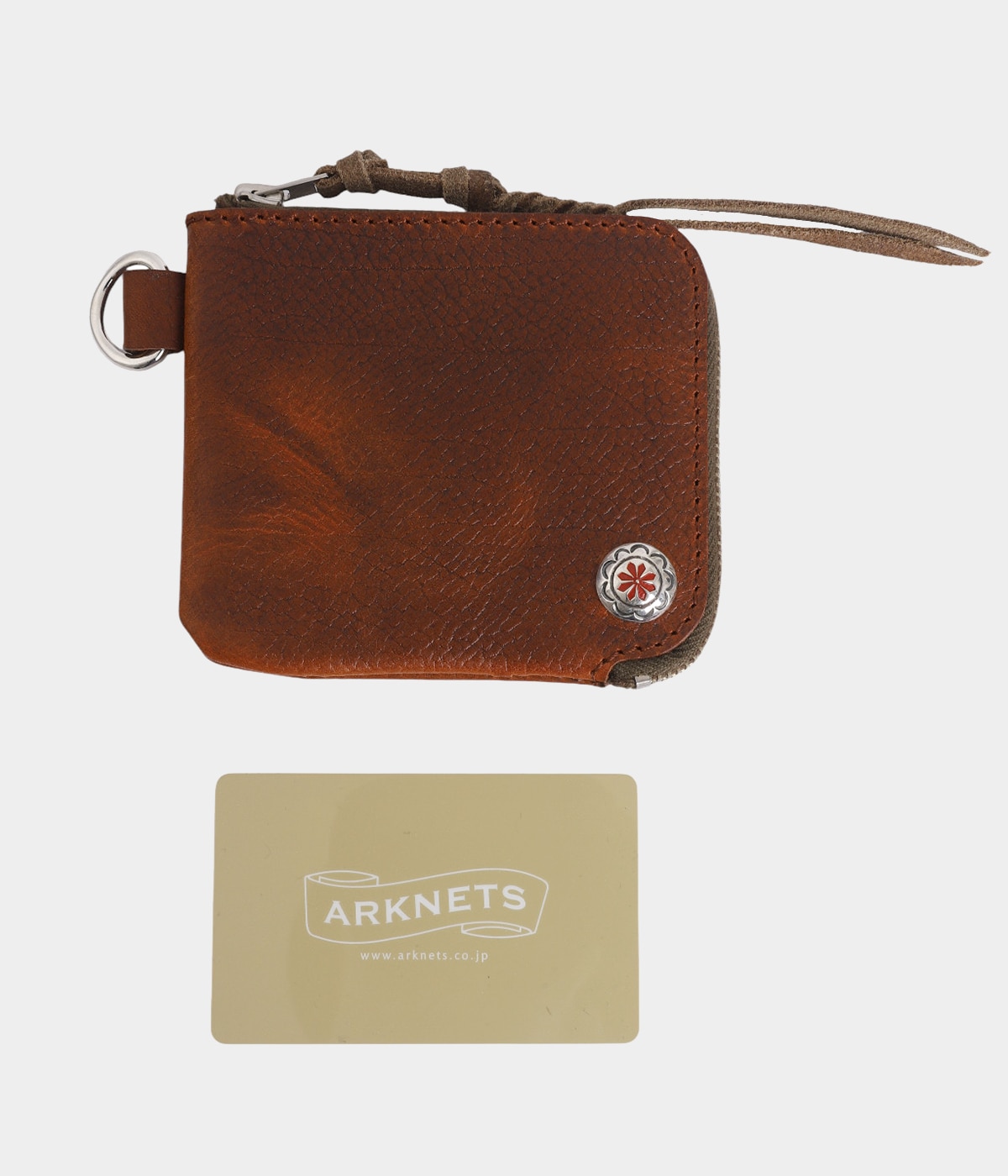 EMBOSSED L ZIPPER SHORT WALLET | LARRY SMITH(ラリースミス