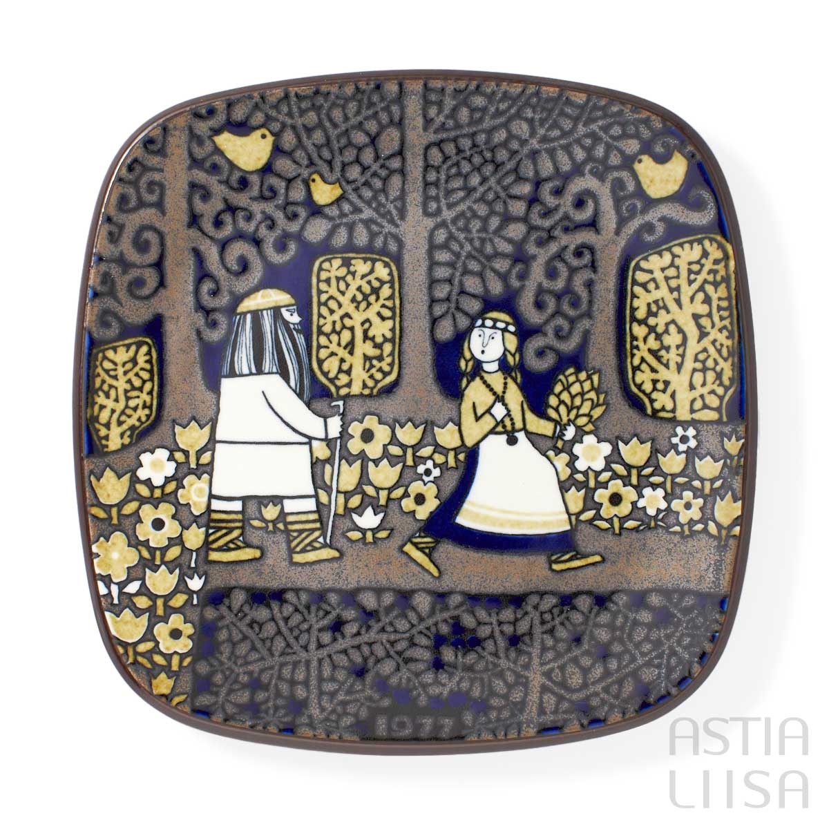 Arabia Kalevala 1977 イヤープレート, ヴィンテージ | Astialiisa Online