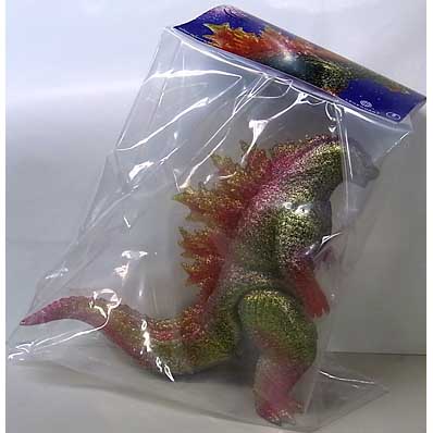 ASTRO ZOMBIES | SPIRAL TOY ゴジラ2019 ラメ入りソフビ CRYSTAL CLEAR