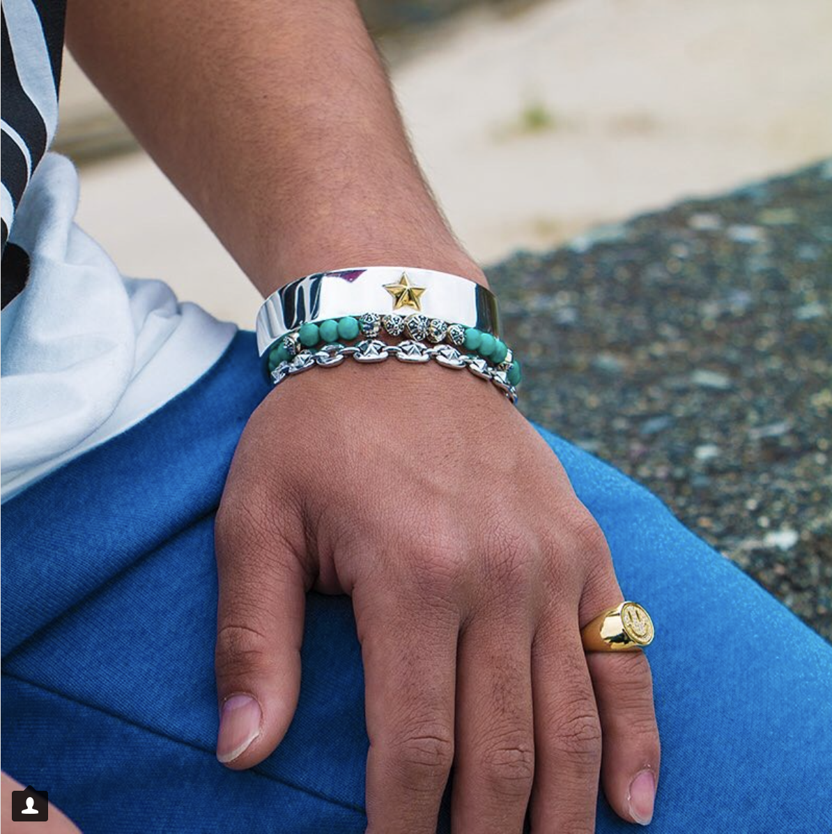 A.O.I『SMALL ALL STAR CHAIN BRACELET』重ね付けが楽しくなるA.O.Iの
