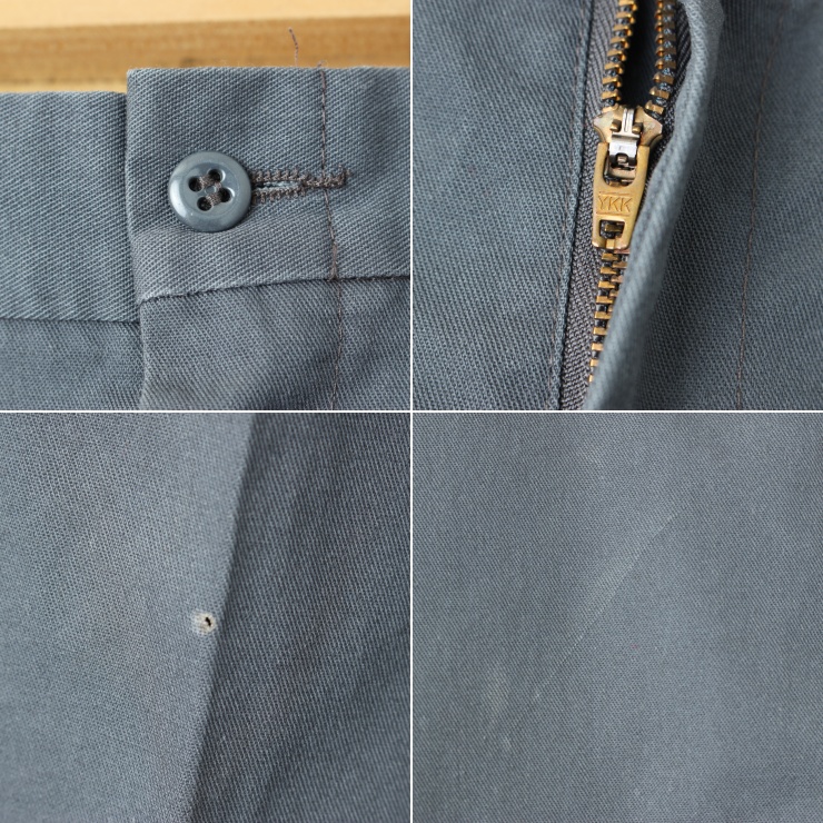 80s 90s USA製 CiNTAS シンタス ワーク パンツ グレー W32 スラックス