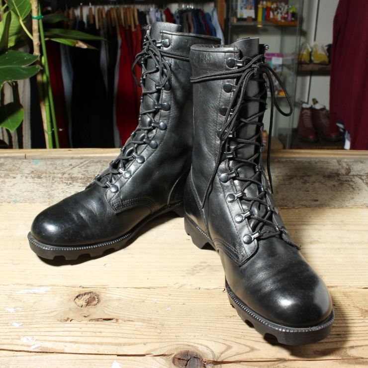 80S U.S.ARMY レザー コンバット ブーツ 9R 27cm相当 米軍実物