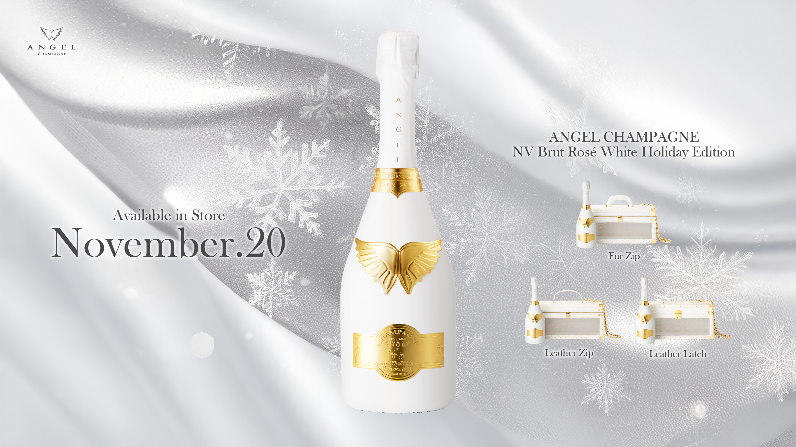 ラグジュアリーシャンパーニュブランド『ANGEL CHAMPAGNE』が ホリデー
