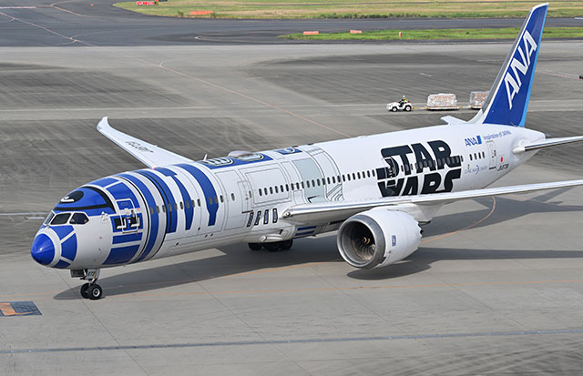 ANAの元R2-D2ジェット、通常塗装で復帰 フランクフルト行きNH223便