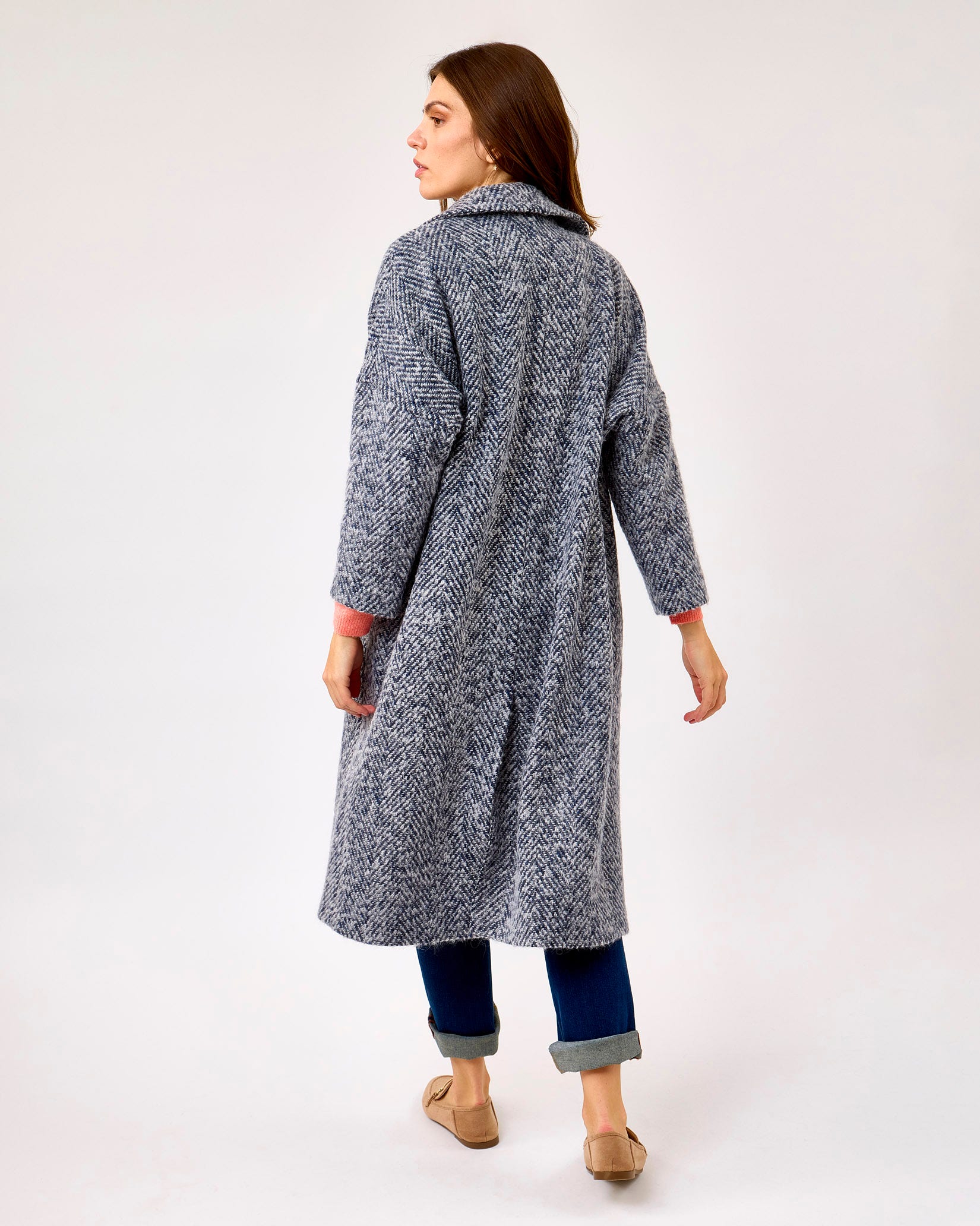 Oh My My Atlantic Donegal Wool & Mohair Coat