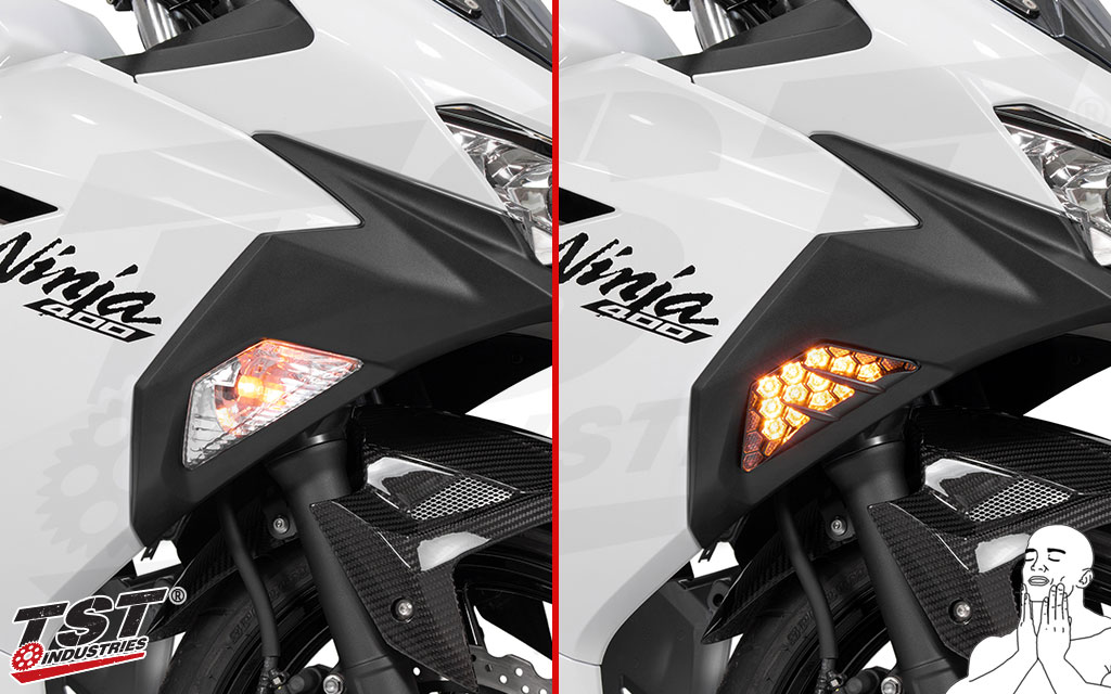 NINJA400 専用 カスタムLEDフロントウインカー｜AxxL
