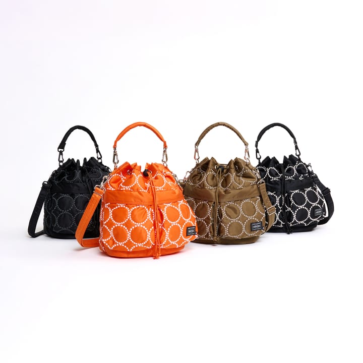 ミナ ペルホネンの刺繍を施した PORTERのコラボレーションアイテムが