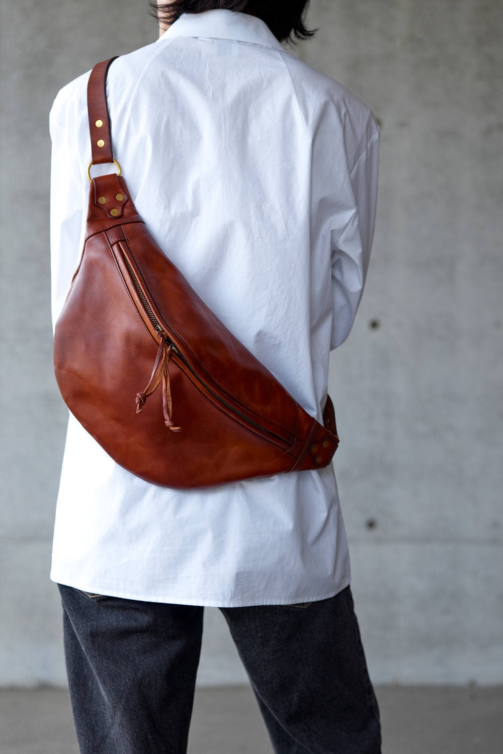 vasco - 【26SS】LEATHER WAIST BAG [CAMEL] | ウエストバッグ