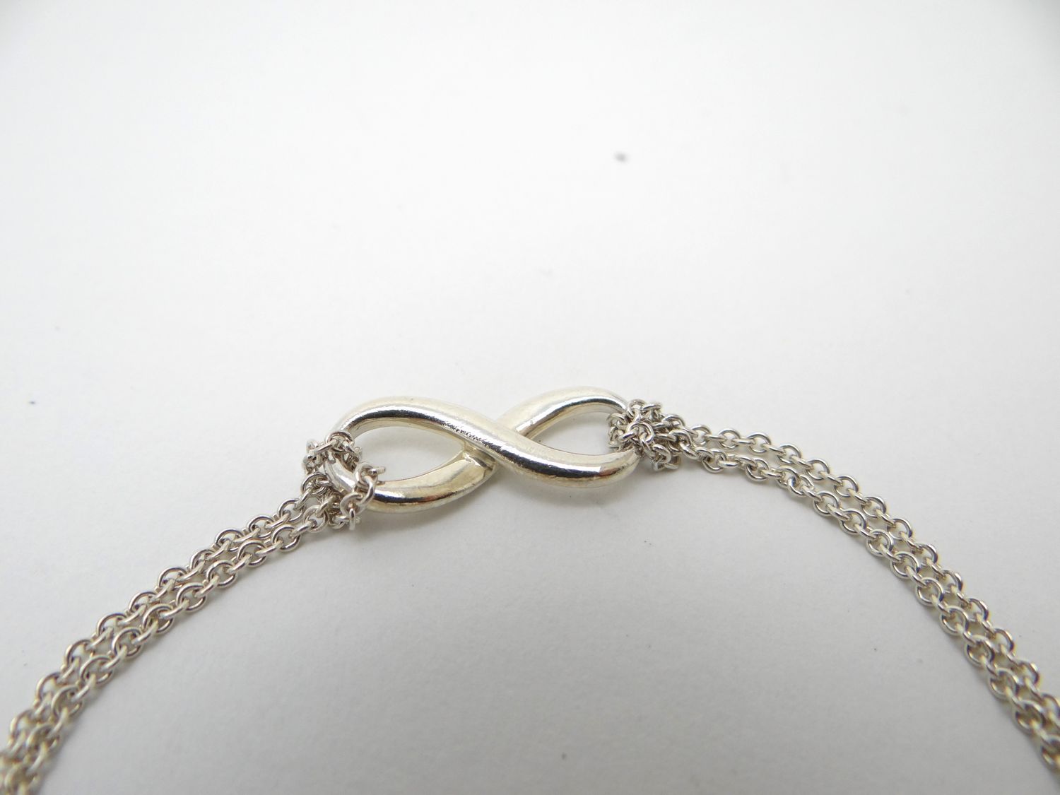 TIFFANY&CO. ティファニー インフィニティ ブレスレット Wチェーン 腕