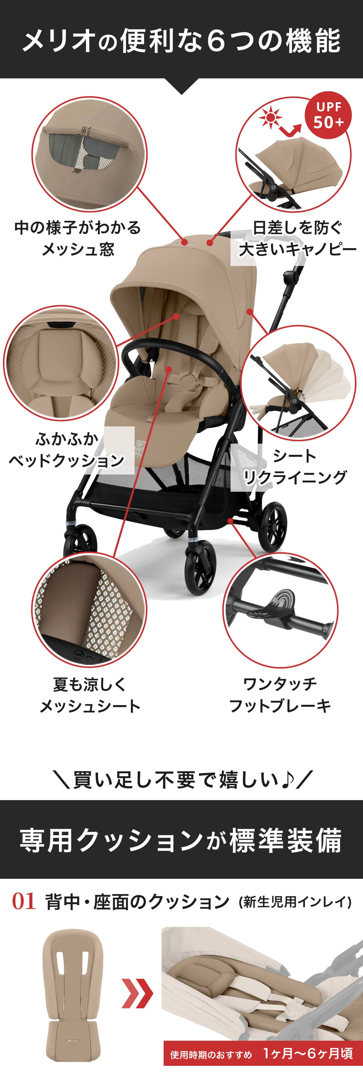 2点セット】サイベックス メリオ 2025 年モデル ＋ レインカバー