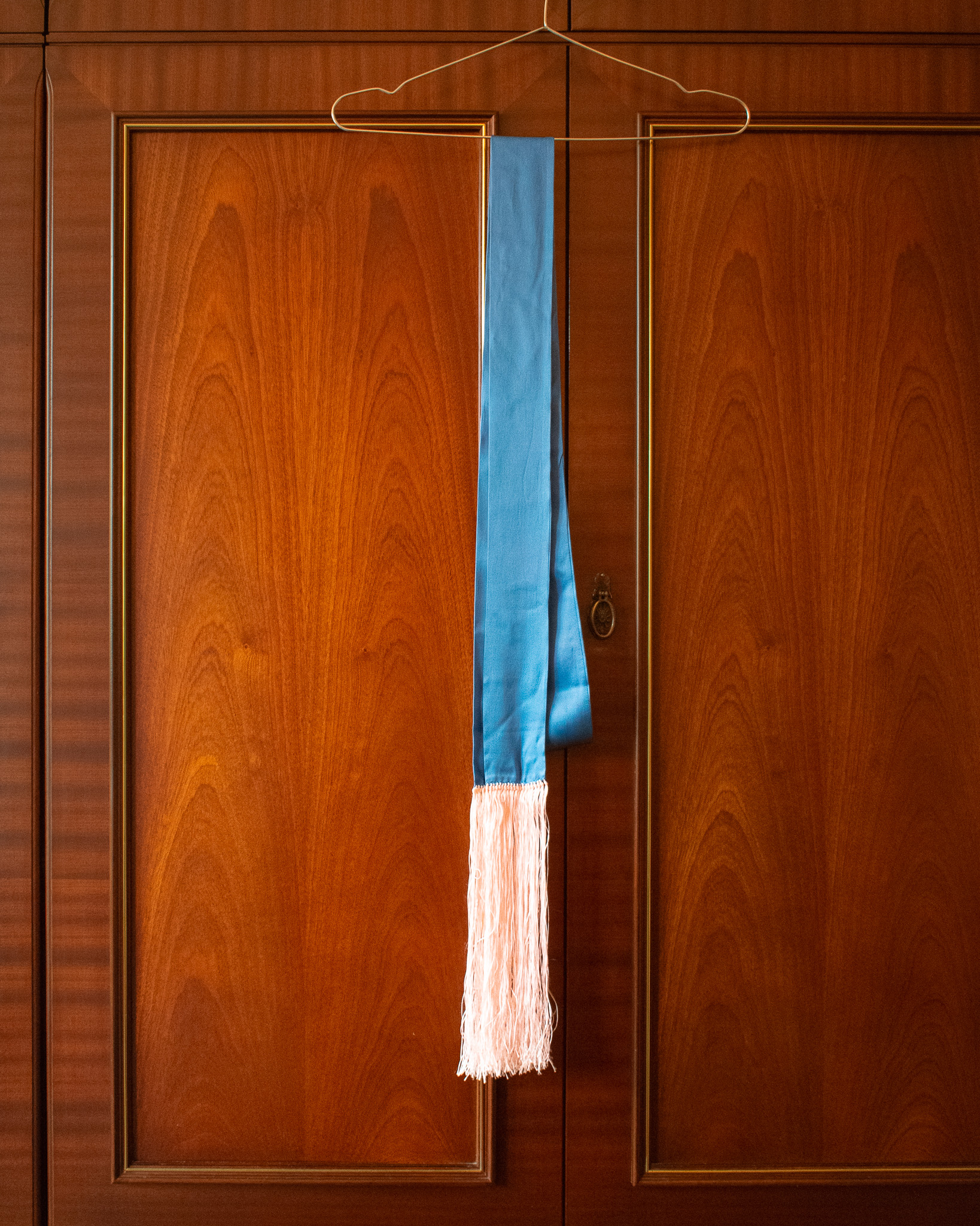 DIOR HOMME AW05 “IN THE MORNING” SKINNY FRINGE SCARF IN ITALIAN