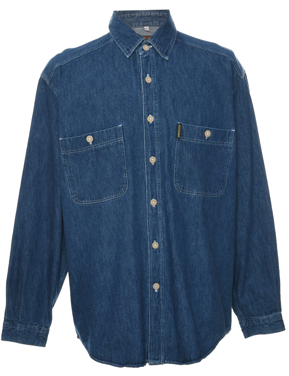 Men's Armani 1990s Armani Jeans Denim Shirt Denim, M | Beyond Retro